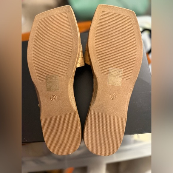 NEW ShuShop Gold Chain-Link Cork Sandals - Picture 5 of 5